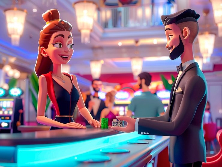 Studio live casino Asia Gaming di warna77 dengan dealer profesional dan kamera multi-sudut